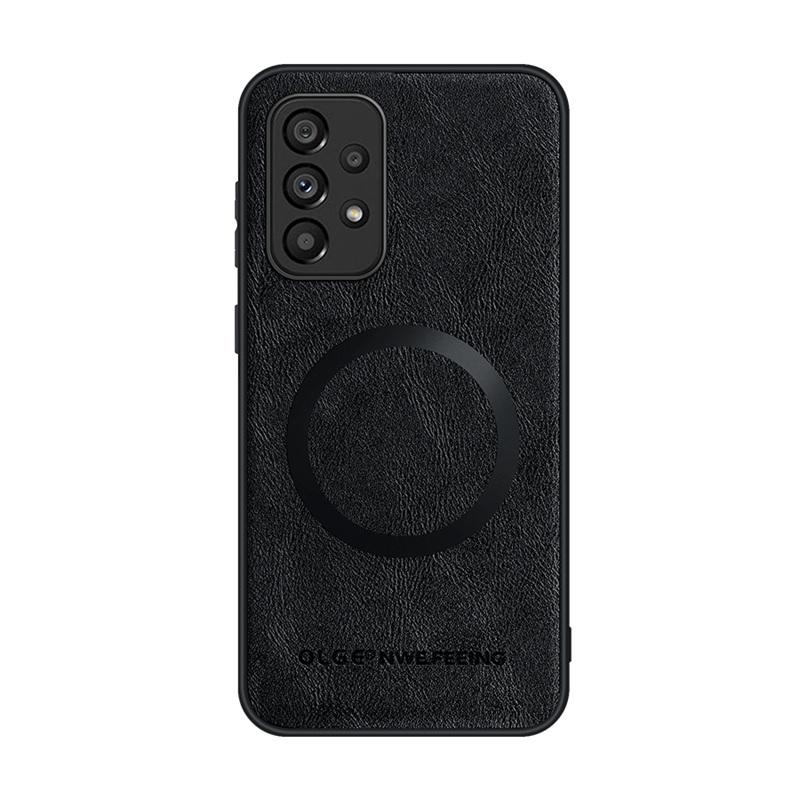 Magnetic Wireless Charge Leather Phone Case for Samsung Galaxy A53 A14 A33 A23 A13 A52 A52S A32 A22 A71 A51 Soft Bumper Cover