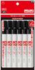 Teranishi Chemical Magic Ink Pen 500 Fine Point Medium Point Black 6 Pieces Oil-based No. M500-T1-6P