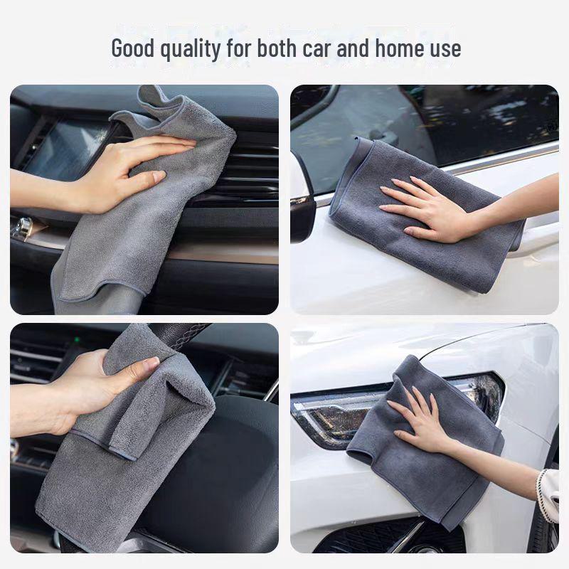 Двухстороннее впитывающее полотенце для чистки автомобиля — специально для внутренних стекол, дезинфекции и ополаскивания без разводов