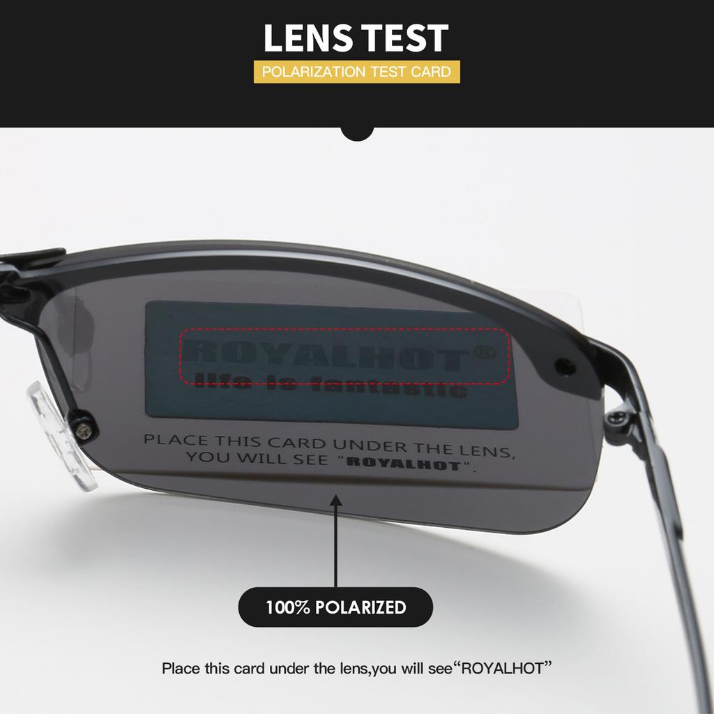 Royalhot Мужские и женские поляризационные солнцезащитные очки из сплава в прямоугольной оправе, солнцезащитные очки для вождения, оттенки Óculos masculino Male