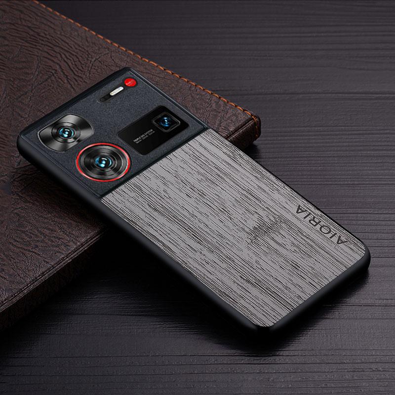 Чехол для Nubia Z70 Ultra Z60S Pro Z60 Ultra funda с рисунком под бамбук и дерево Кожаный чехол Роскошный coque для Nubia Z60 Ultra чехол capa