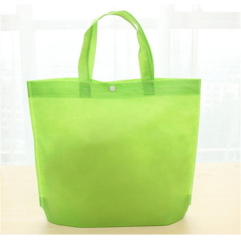 Shopping Bag Non-Woven Spot Buckle Folding Hot Pressing Bag Blank High-Grade Handbag Bag Handbag