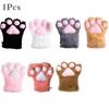 Women Girls Cute Bear Cat Paw Gloves Winter Warm Thick Fluffy Plush Cartoon Animal Anime Lolita Cosplay Mittens