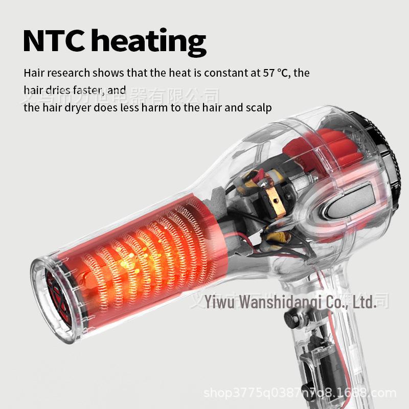 Мощный профессиональный салонный фен с горячим и холодным режимом и функцией ухода за волосами при постоянной температуре