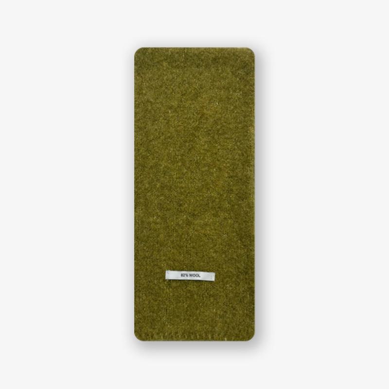 Soft Circle Solid Color Knitted Small Scarf for Women Soft Atmospheric Woolen Scarf