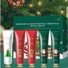 Holiday Gift Set of 5 Mini Hand Creams, Intense Moisture Lotion for Cracked Skin, Travel Essential Christmas Present