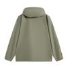 Li Ning CF Su Wan Long Jia Protection Series Outdoor однотонная свободная ветровка на молнии с капюшоном унисекс верхняя одежда чайно-зеленого цвета AEMV005-6
