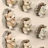 Adorable Hedgehog Plush Toy Stuffed Animal Sleeping Companion Doll for Room Decor Cute Birthday Gift