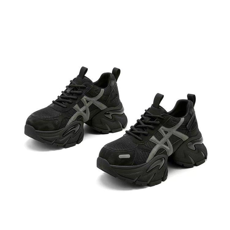 Height-increasing dad shoes for women 2025 autumn new versatile thick-soled four-season comfortable running casual versatile sports shoes for women