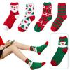 Пары Рождество 5 Мягкие Женские Пушистые Домашние Уютные Носки для Сна Зимние Теплые Мешки Подарок