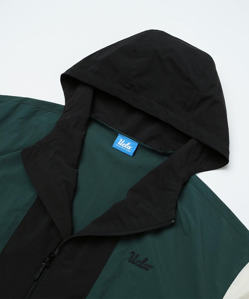 Мужской анорак с капюшоном UCLA Colorblock [Темно-зеленый](Uz8Uj10_68)
