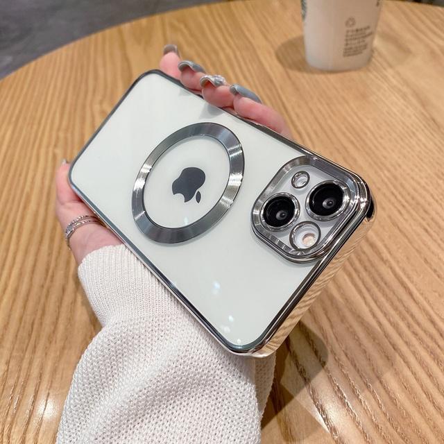 Стеклянный защитный чехол для камеры Magsafe для Iphone 14 13 11 12 Pro Max альпийский зеленый прозрачный мягкий чехол с покрытием