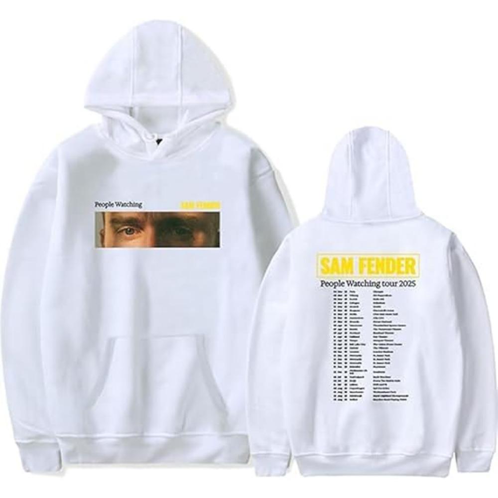 Худи Sam Fender People Watching Tour с длинным рукавом для фанатов, повседневный комфорт, свитшоты