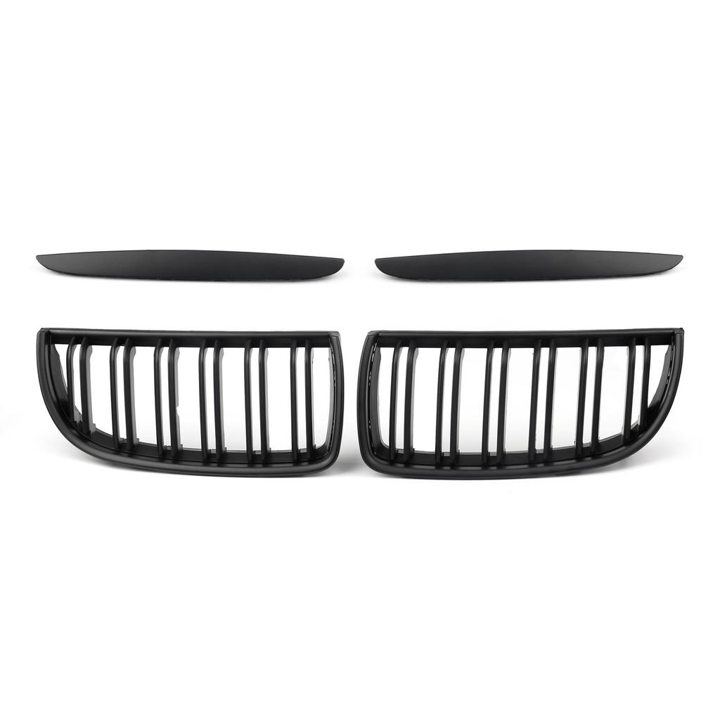 Front Bumper Kidney Grill Gloss Black Left&Right For 2005-2008 BMW 3 Series E90 320i 325i 325xi 330i 323i 328i 328xi 335i 335xi