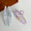 Trendy Floral Hair Claw Clip In Multiple Color Options For Chic Casual Looks