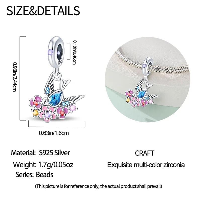 Медный Букет Цветов Кот Ласточка Улитка Бабочка Подвески Шармы Бусины Подходят для Браслета DIY Подарок на День Рождения