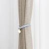 Полиэстеровый подхват для штор с жемчугом Высококачественная регулируемая жемчужная пряжка для штор Красиво застегивающаяся завязка Веревка для подвязывания штор Дом