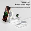 Мощное 3-в-1 беспроводное зарядное устройство Qi2 MagSafe для телефонов Apple