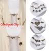 Charm Gift Winter New Shawl Brooch Duck Clip Clasps Sweater Blouse Pin Cardigan Clip