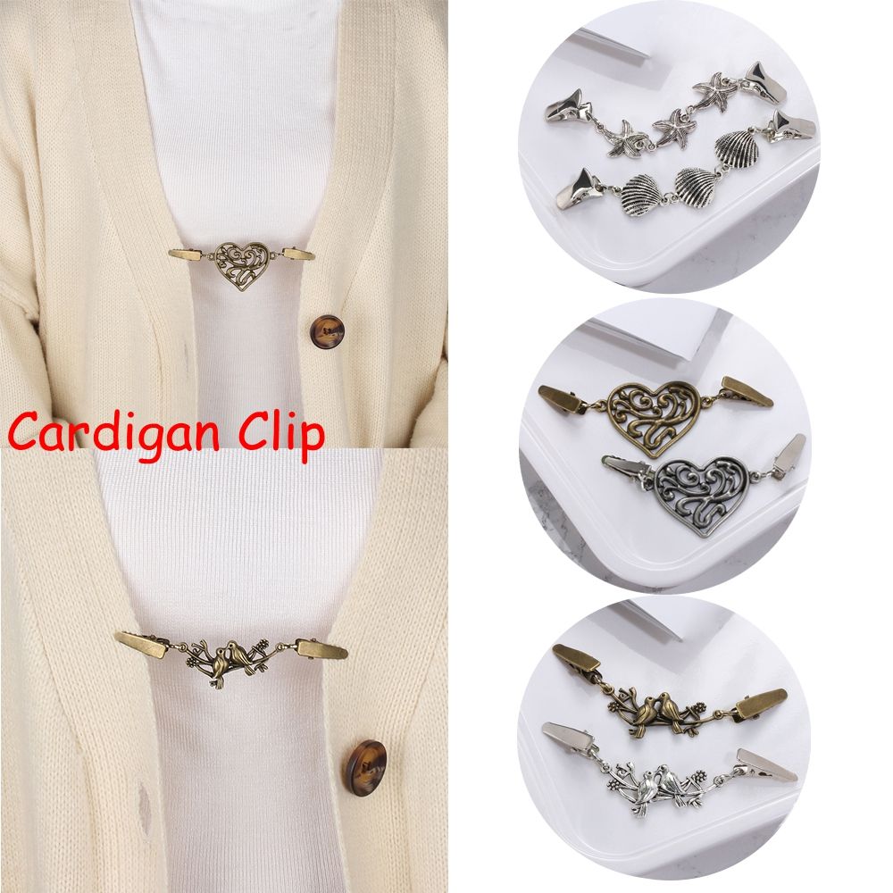 Charm Gift Winter New Shawl Brooch Duck Clip Clasps Sweater Blouse Pin Cardigan Clip