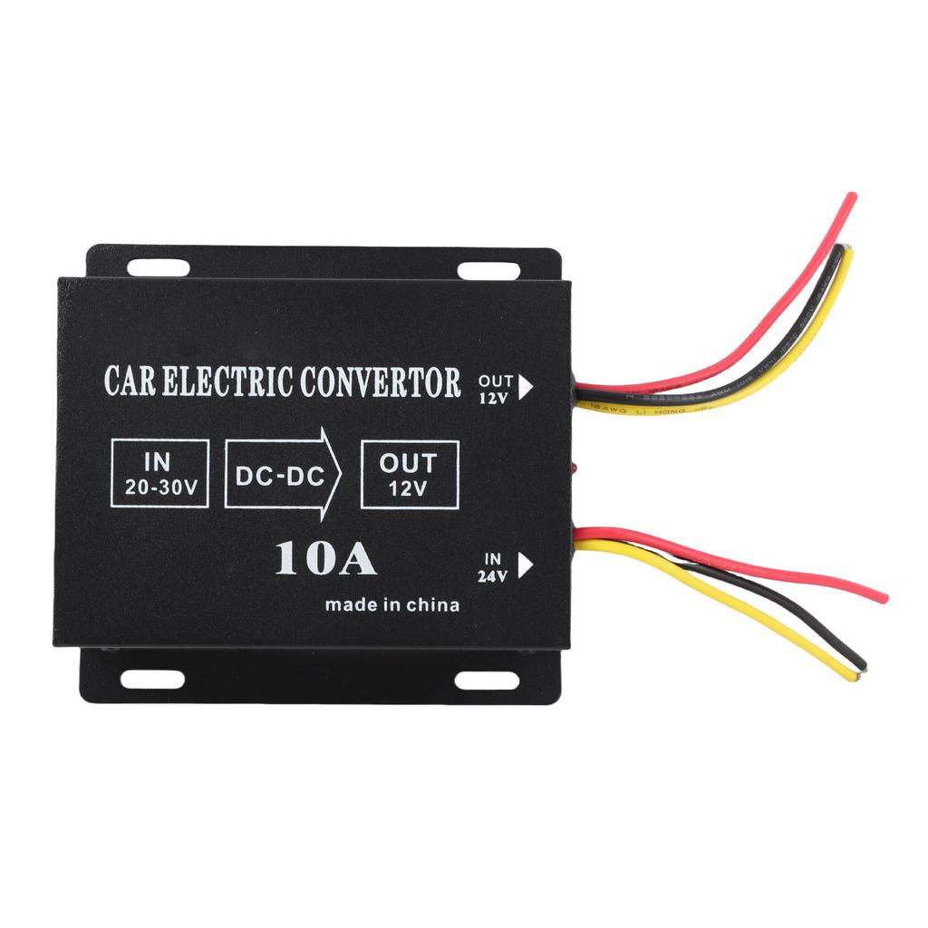Car Truck 10A 120W DC 24V To 12V Power Converter Electric Voltage Reducer Step Down Transformer