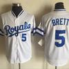 Vintage Kansas City Royals Baseball Jersey Unisex Embroidered Sport Top Cotton Blend Fall Wear