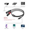 Кабель Type C на двойной XLR папа Aux Аудио кабель со встроенным чипсетом ЦАП USB C на двойной XLR папа Аудио кабель Type C на XLR папа Выход Стерео ШнурХороший продукт