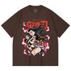 230 Gsm 100% Cotton Demon Slayer V71 Nezuko Demon Print Unisex Heavy Cotton T Shirt