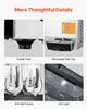 VEVOR Commercial Slushy Machine, 12Lx2 Double Tank Frozen Drink Machine, 96 Cups Stainless Steel Margarita Smoothie Frozen Drink Maker