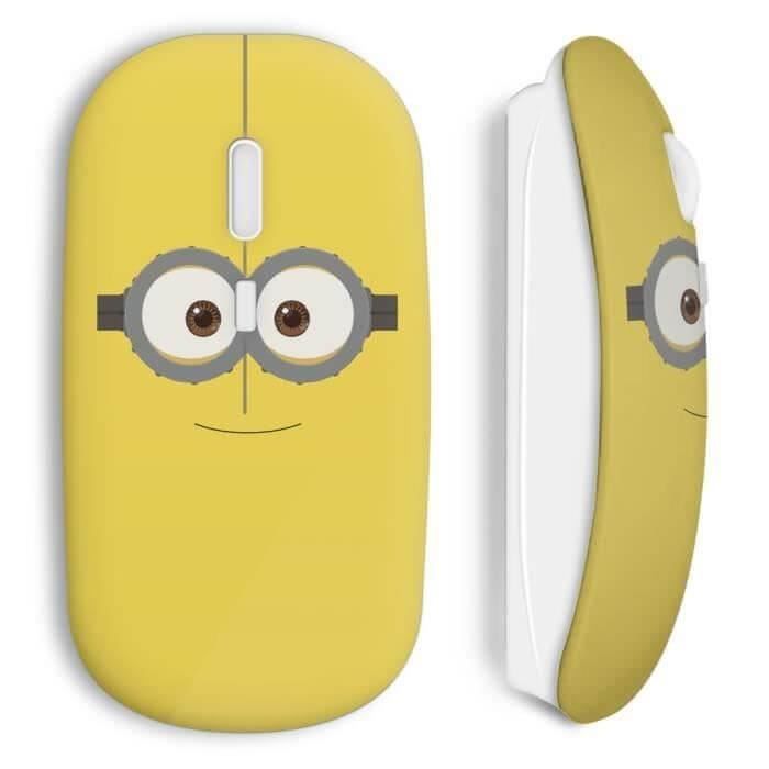 Wireless Mouse - Minion - Yellow - USB Wifi Dongle - Compatible Mac and PC - Minion Design