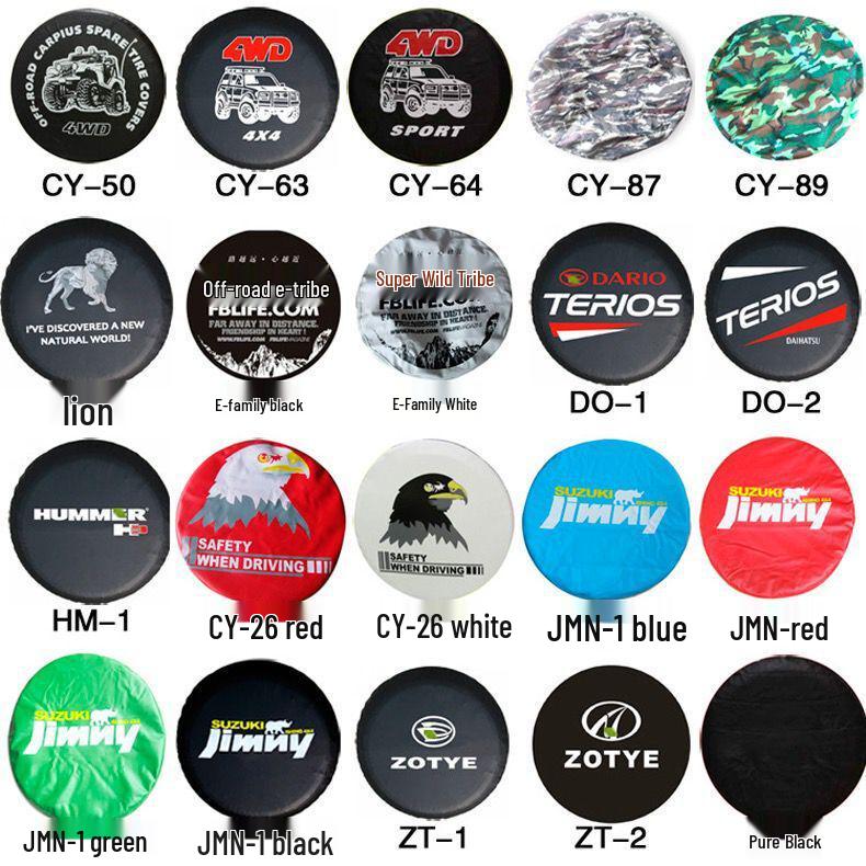 Черно-золотой чехол на запаску из ПВХ-кожи для Mitsubishi Pajero V73 Cheetah - Универсальная посадка для внедорожников.