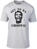 Get To Da Choppa T-Shirt - Inspired by Predator Film Arnie 80's Retro Sci Fi TV