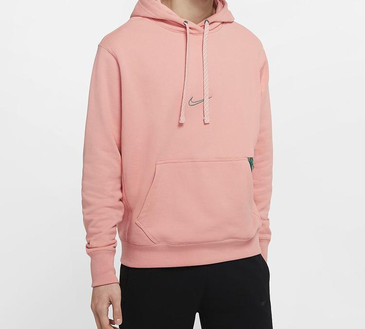 Nike Толстовки Мужские Розовые С Капюшоном Умеренная Обычная BV9350-606