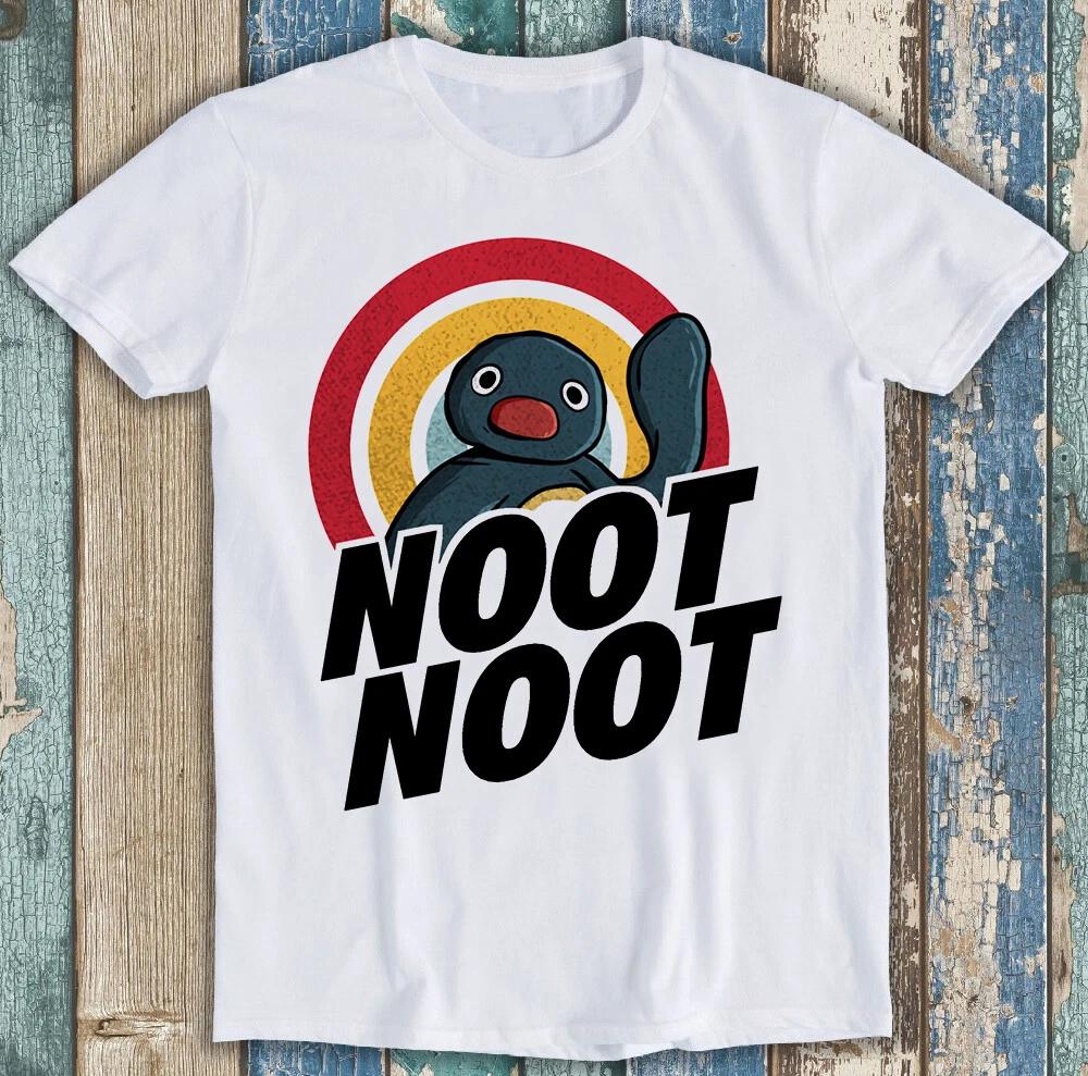 MENS WOMENS Noot Noot Pingu Rainbow Cartoon Anime Manga Funny Gift Tee T Shirt