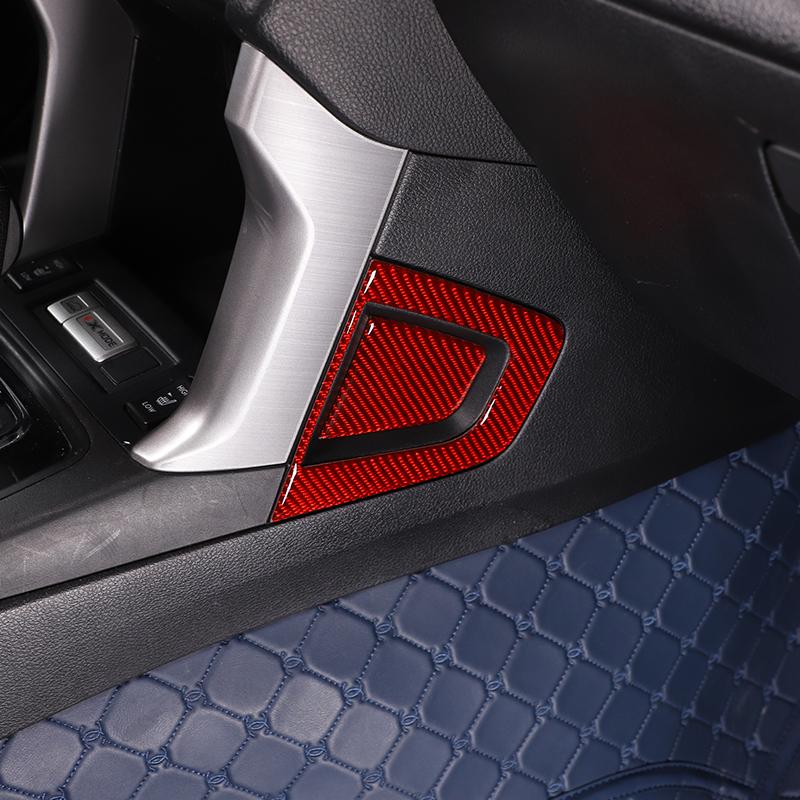 For Subaru Forester 2013-2018 Soft Carbon Fiber Car Center Console Side Groove Panel Cover Trim Sticker Car