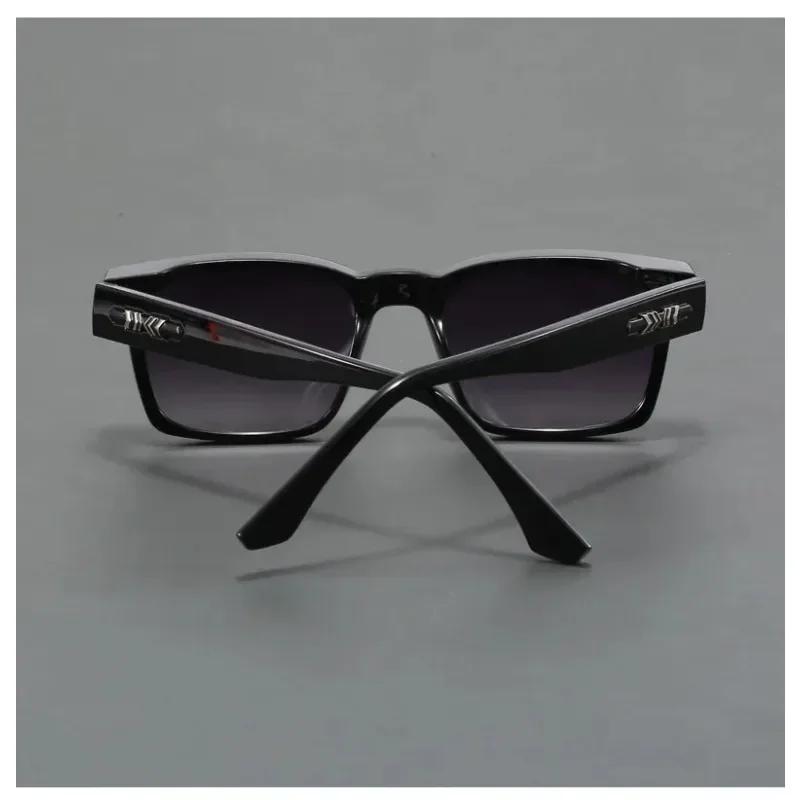 Модные квадратные солнцезащитные очки Ультралегкая толстая оправа Мужской тренд Уличные очки для вождения Защита от УФ400 Женские очки