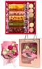 PLATA Flower Western Sweets Gift Present Anniversary Birthday Individually Wrapped Flowers and Sweets Cute Selection Baked Sweets Assortment 11 Pieces