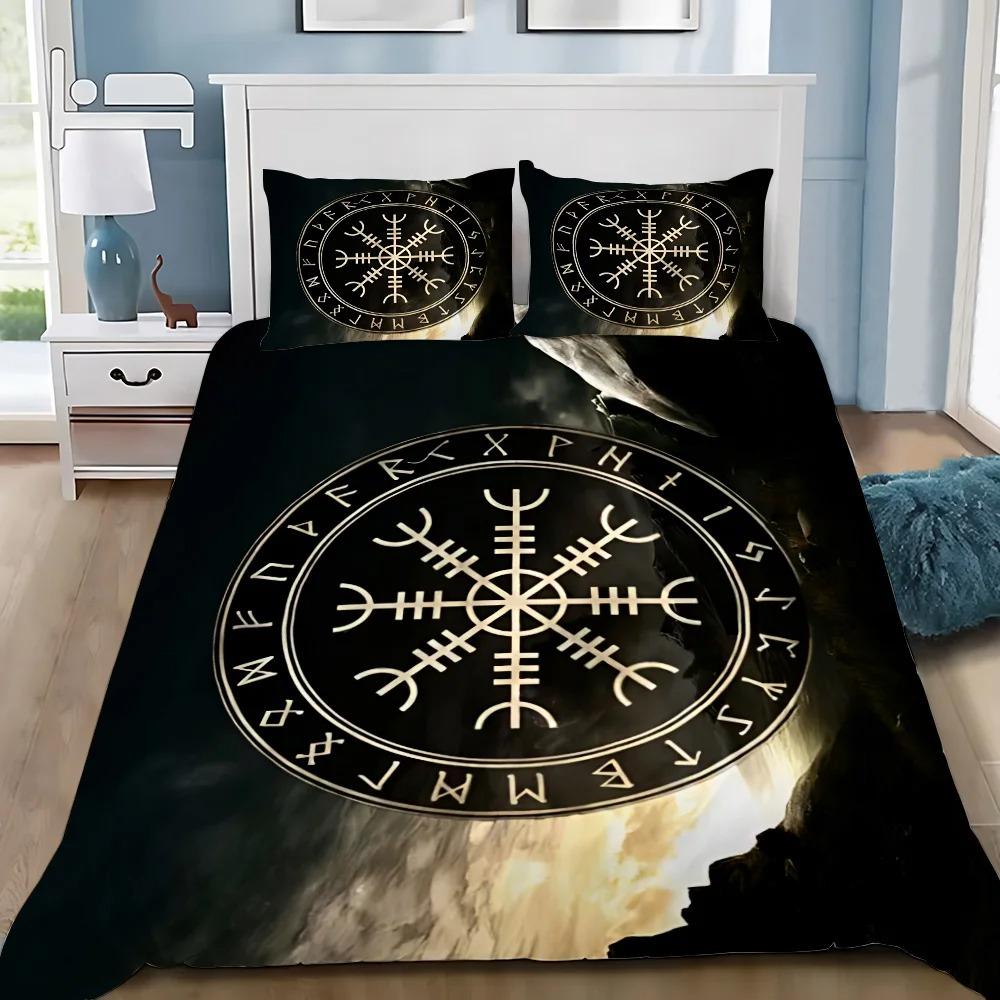 Viking Northern Cthulhu Mystical 3D Printed Bedding Set Cozy Soft Duvet Cover King Queen Twin Size Birthday Gift Bedroom Decor