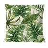 Good-4Pcs Plant Cushion Cover Tropic Tree Green Throw Pillow Cover Palm Leaf Decorative Pillows Flower Cushion Cover 45X45cm