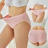 FINETOO XL-5XL Ladies Sexy Cotton Panties High-waist Seamless  Underwear Briefs Transparent Women Cotton Health Knickers Lingerie