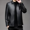 Кожаная куртка Новая кожаная куртка мужская деловая повседневная модная куртка с лацканами весна и осень кожаная куртка мужская куртка куртка