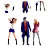 3 шт. 1:64 Расписные Фигурки Людей Диорама Фигурка Персонажа Мини Женщины Мужчины