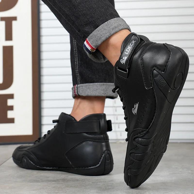 Обувь для мужчин Высококачественная повседневная обувь Летняя обувь для вождения на открытом воздухе Мотоциклетная обувь Роскошные дизайнерские ботильоны Оригинальные мужские кроссовки
