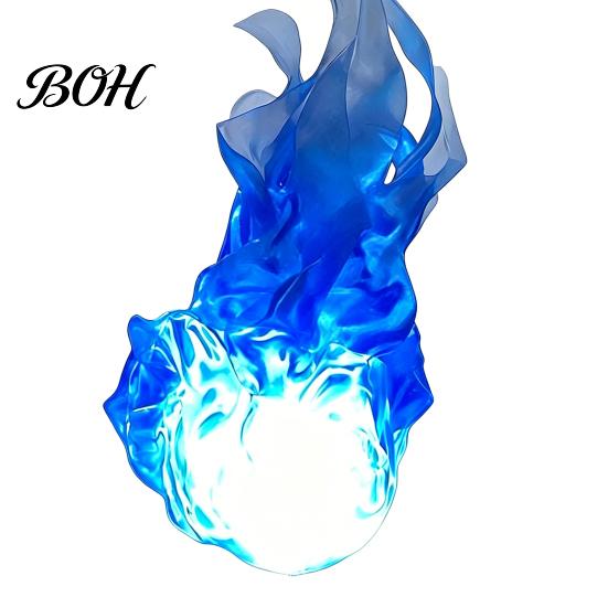 Decorative Fireball for Cosplay Floating Prop, LED Glowing Flame Halloween Handheld Prop Cosplay, Battery Operated Lamp Powered Stage Light
