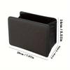 Leather Car Trash Can & Storage Organizer Foldable Seat Back Hanging Bin Box For Car Storage