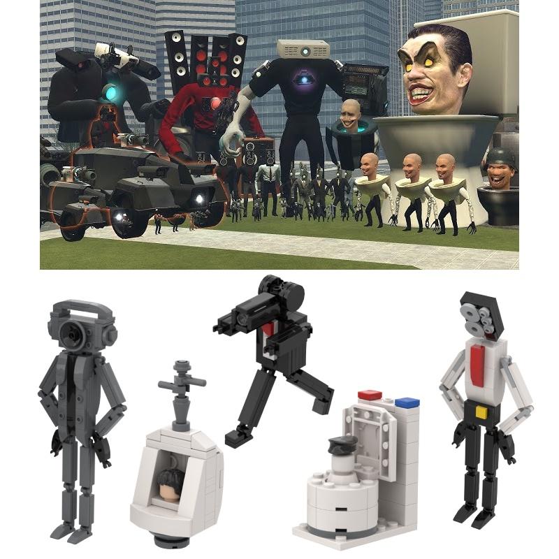 Moctribe Игрушка Конструктор Скибиди Туалет Для Эмоционального, Зрительного И Интеллектуального Развития