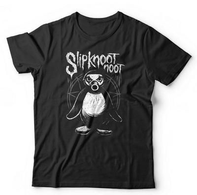 Slipknoot Noot Футболка Унисекс и Детская Метал Рок Гот Смешная Пародия Пингвин Пингу