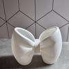 Adorable Bow-Shaped Toothbrush Holder - Cute Bow Plastic Standalone -Mounted Suitable for Bathroom & Bedroom -Space-Saving Hygienic Toothbrush Storage