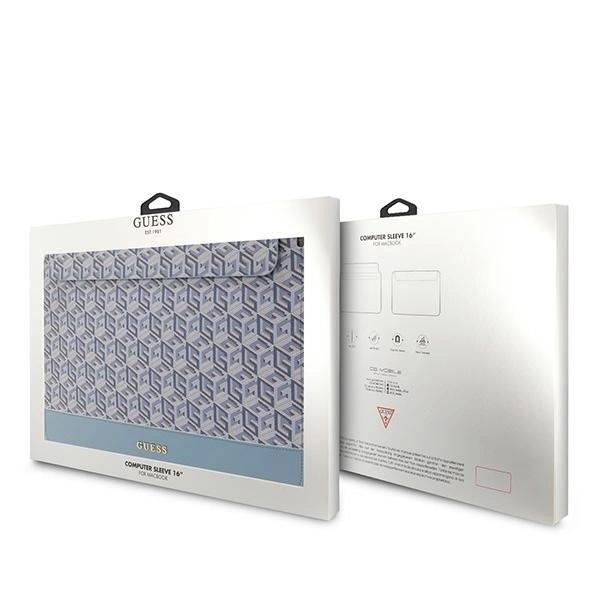 Guess Gcube Stripes Laptop Case 16 - Blue
