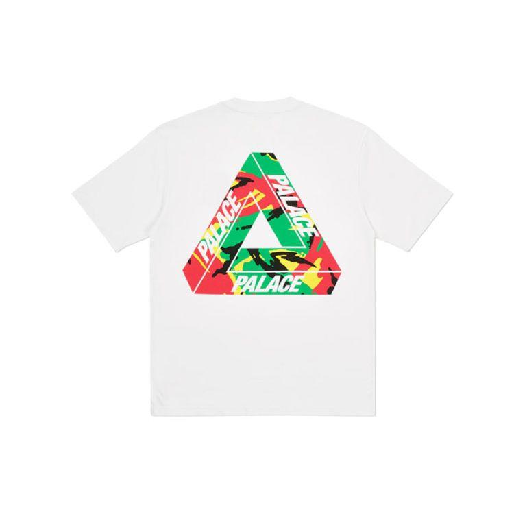Palace Футболка Tri-Camo Белые топы унисекс P19TS271